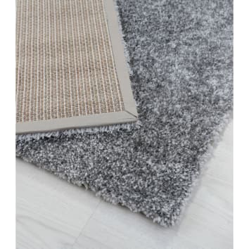 Alfombra de tacto suave gris 140x200cm