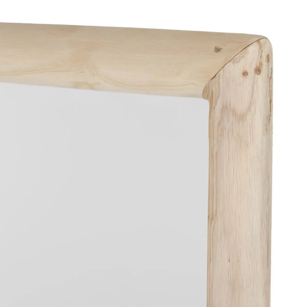 Espejo de madera de teca beige y marrón 60 x 122 - Casa del Mundo